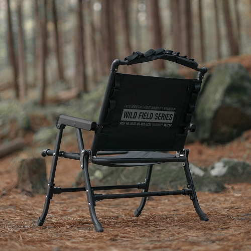 KZM 工業風低座折疊椅(黑色)