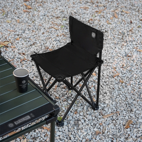 KZM 工業風輕巧折疊椅(黑色)