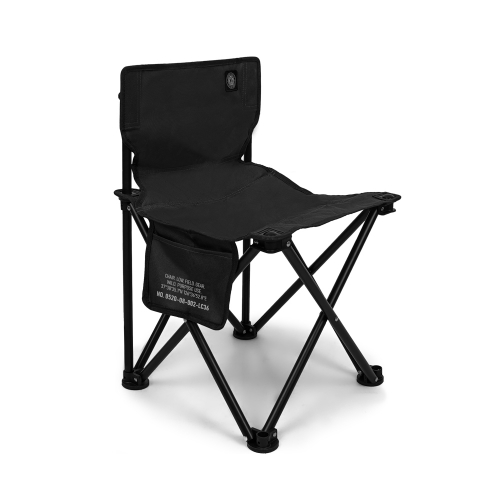 KZM 工業風輕巧折疊椅(黑色)