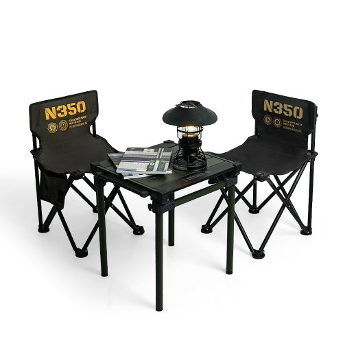 KZM N350輕巧折疊椅(黑色)