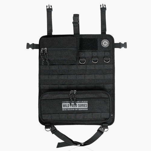 KZM 工業風椅背置物袋(黑色)