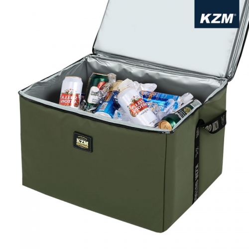 KZM 素面個性保冷袋45L(軍綠色)