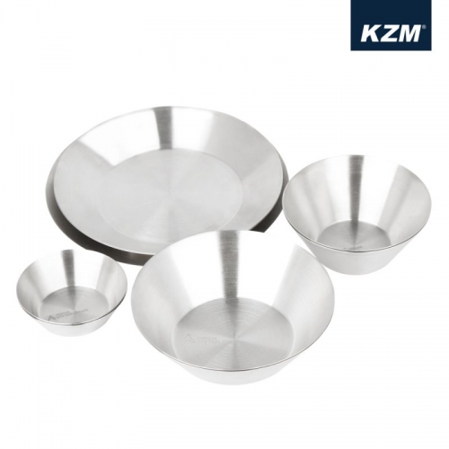 KZM 304不鏽鋼碗盤組9P