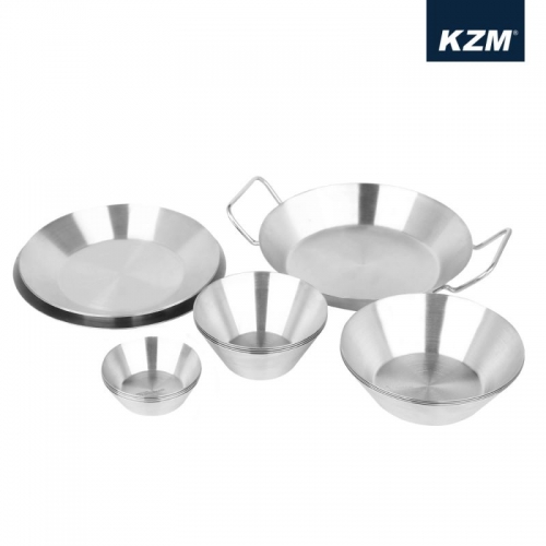KZM 304不鏽鋼碗盤組18P