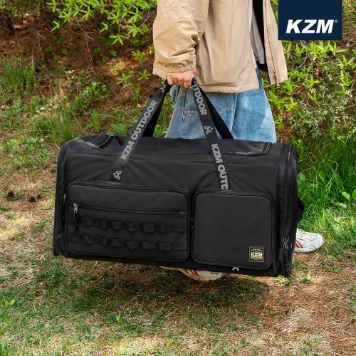 KZM 黑色個性裝備收納袋90L