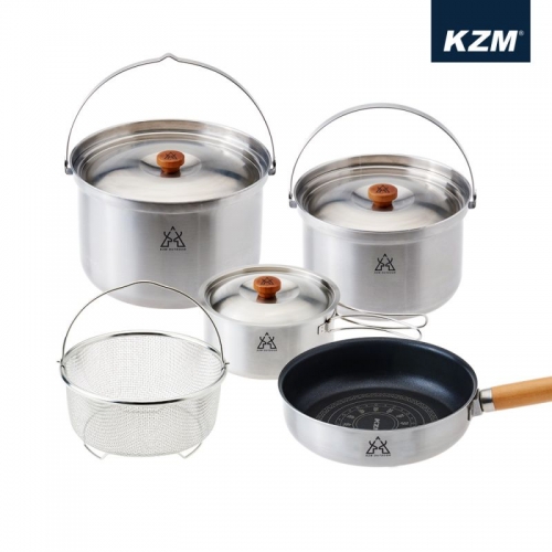 KZM 三層304高級不鏽鋼鍋具組XL