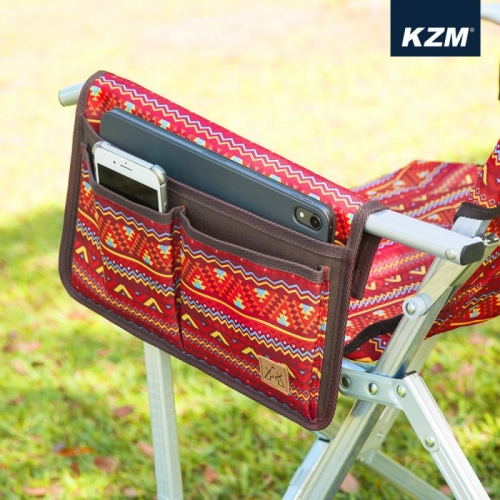 KZM 經典民族風椅側置物袋(紅色)