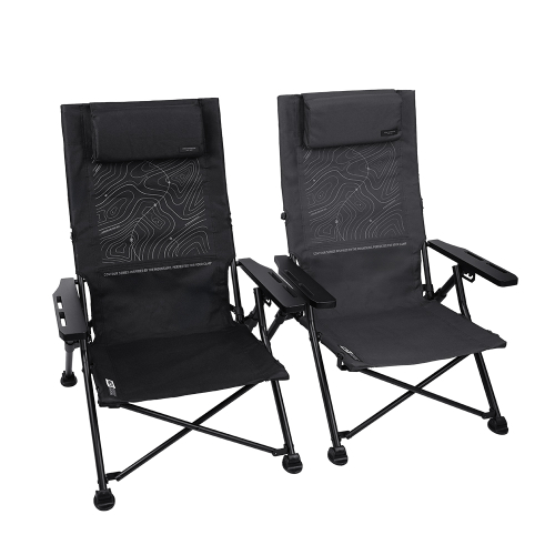 KZM 曲線四段低座高背折疊椅